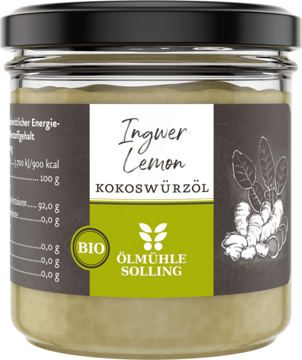 Ingwer-Lemon Kokoswürzöl 100 g