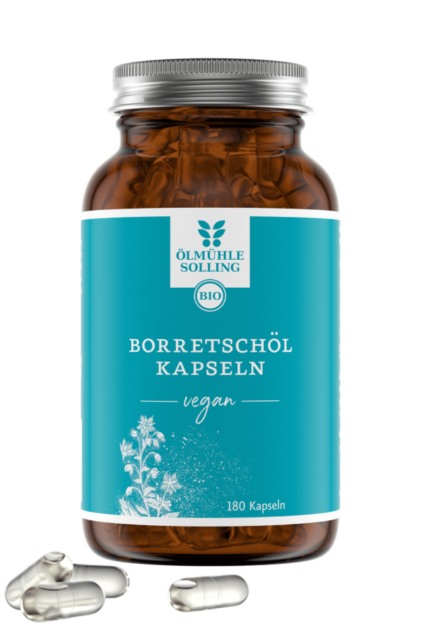 Borretschöl Kapseln vegan 180 Kapseln 108 g