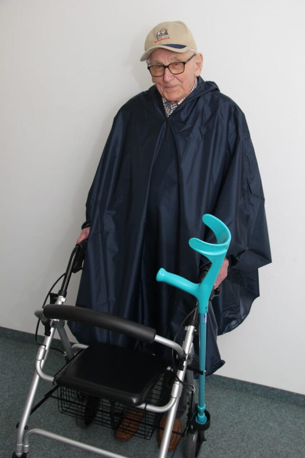 Regenponcho für Rollator