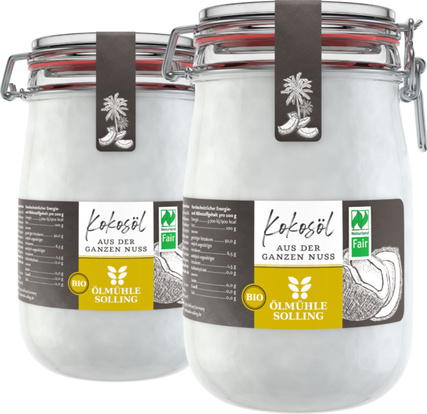 Kokosöl Naturland Fair nativ 2 x 1 l